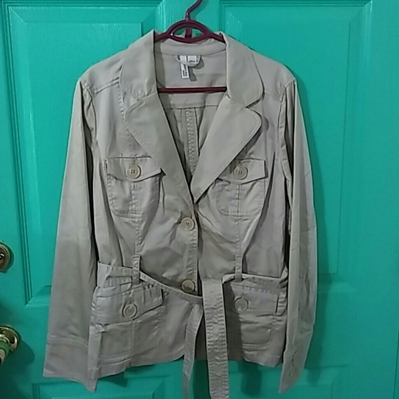 John's Bay Trench Coat Size L - Picture 6 of 8